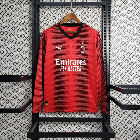 2023/2024 AC Milan Local Manga Larga