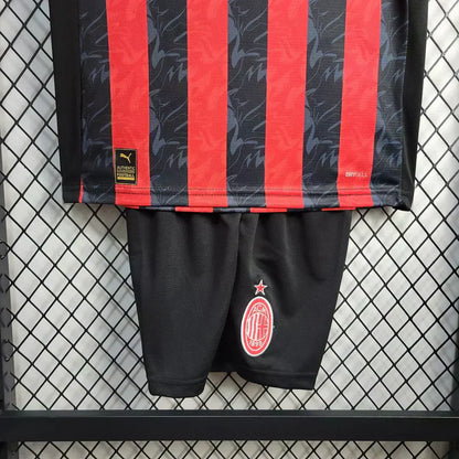 2025/2026 AC Milan Local Kit Talla Niño