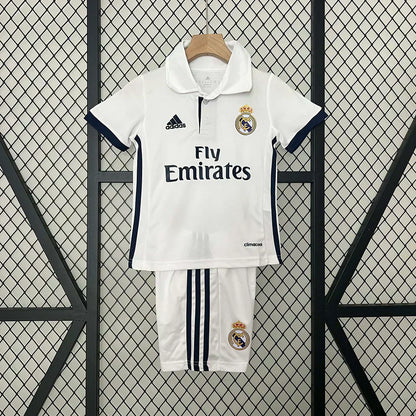 2016/2017 Retro Real Madrid Local Kit Talla Niño