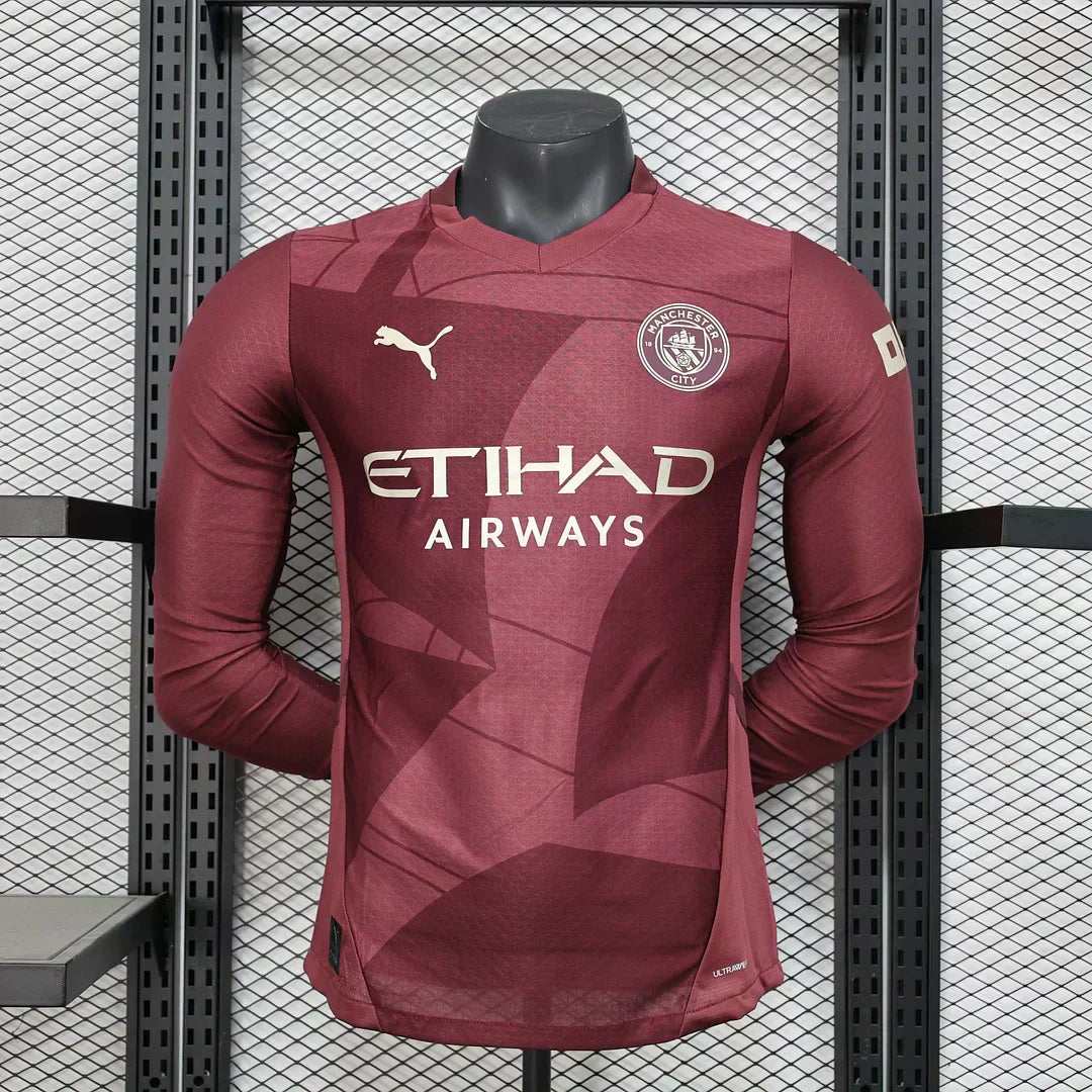 2024/2025 Manchester City Alternativa Visitante Manga Larga