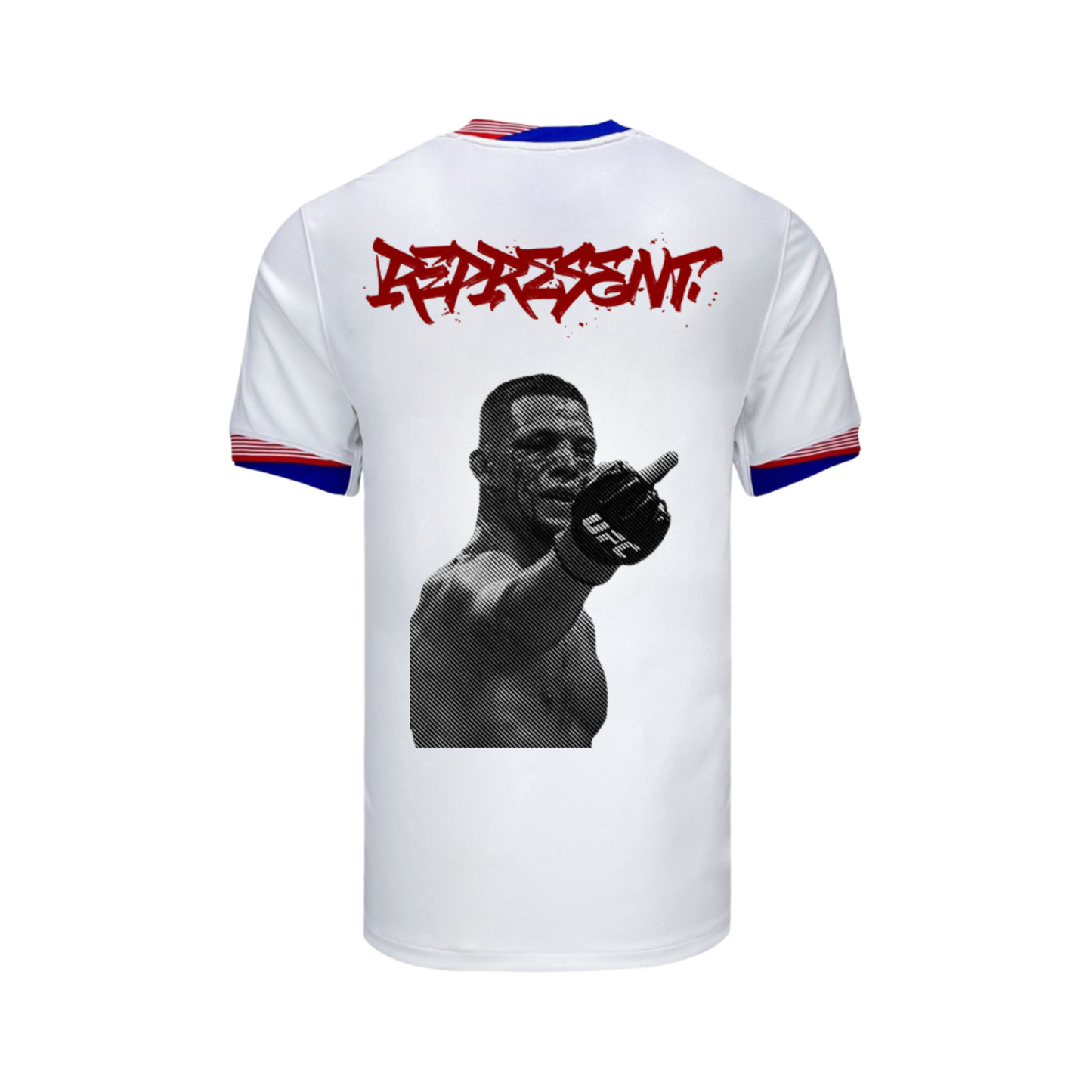 Camiseta de Nate Díaz x USA Edición Represented