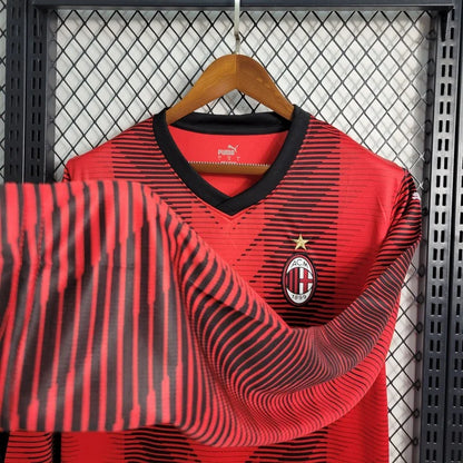 2023/2024 AC Milan Local Manga Larga