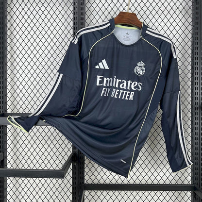 Real Madrid 2025/2026 Visitante Manga Larga