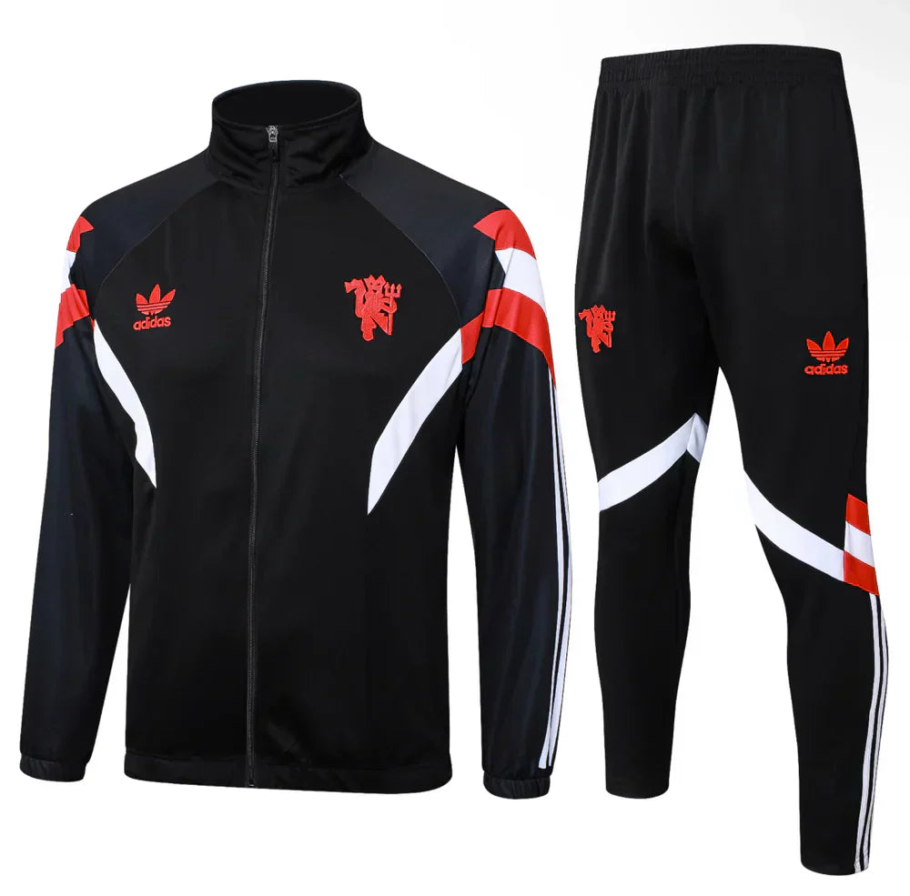 Manchester United Black and Red Chándal II