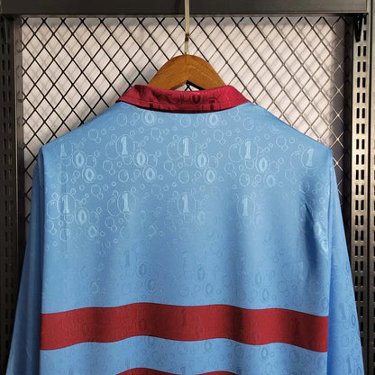 1995-1996 Retro West Ham United Visitante Manga Larga