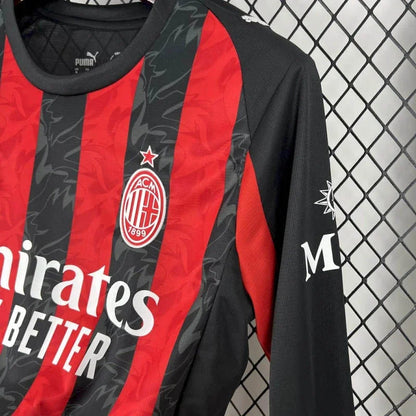 2025/2026 AC Milan Local Manga Larga
