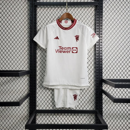 Manchester United 2023/2024 Alternativa Visitante Talla Niño