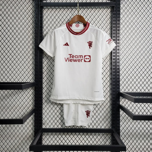 Manchester United 2023/2024 Alternativa Visitante Talla Niño