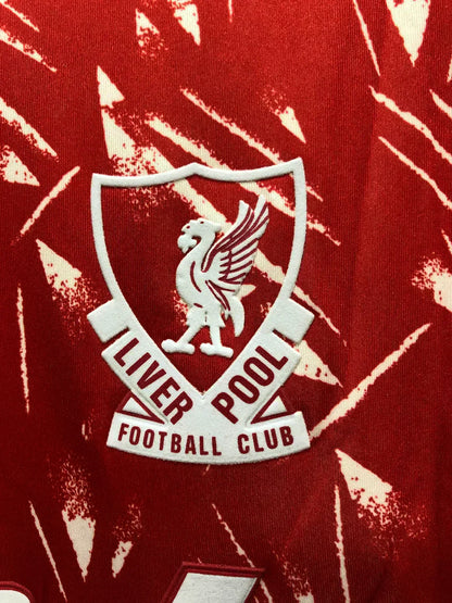 1989-1991 Retro Liverpool Local Manga Larga