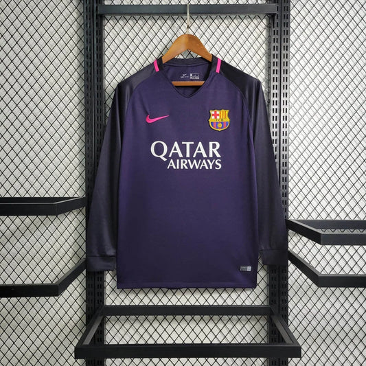 2016/2017 Retro Barcelona Visitante Manga Larga